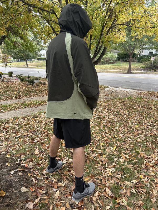Nike Tech Dri-FIT Woven Oversize Hooded Stretch Nylon Zip Jacket