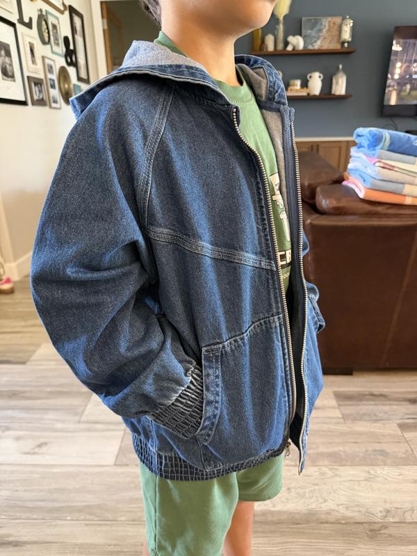 Customer photo for "Big kid Nike Jean jacket"