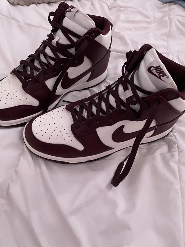 Nike Womens Dunk High Aluminum Shoes, Size(W)US6.5/EUR37.5 - White/ Aluminium