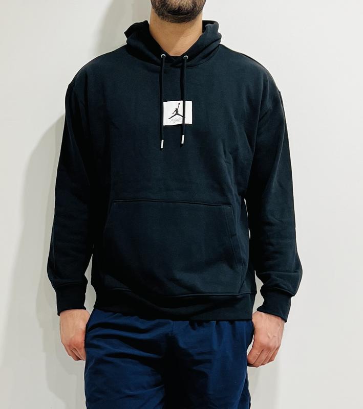 Jordan Men's Essentials Statement Fleece Hoodie-Grey