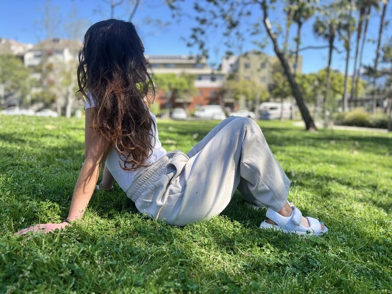 Customer photo for "Better than any average sweats or leggings!"