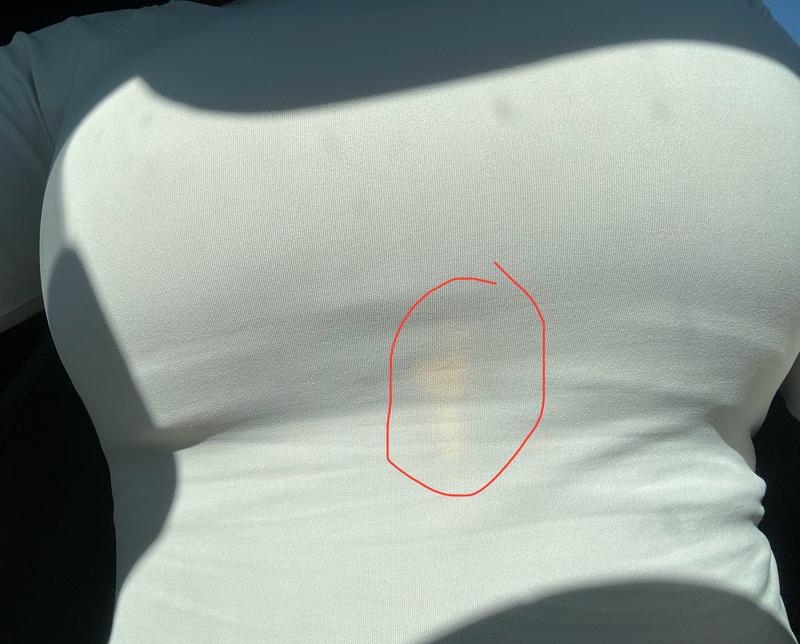 Photo submitted with review of product
