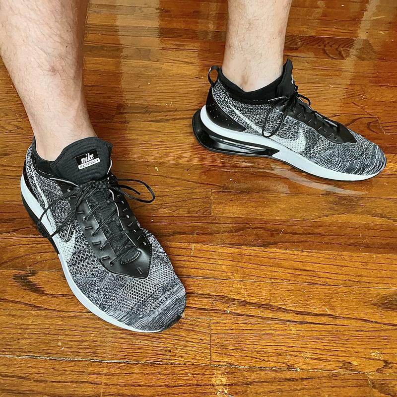 Nike Air Max Flyknit Racer Ghost Green Black Pink Blast Men s Shoe Hibbett