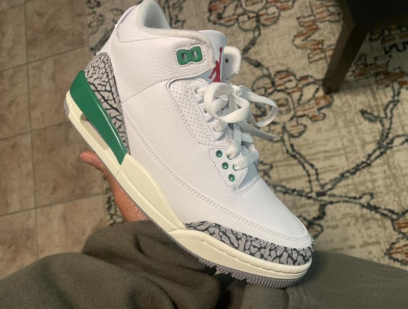 Customer photo for "“Lucky Green” - Jordan 3’s"