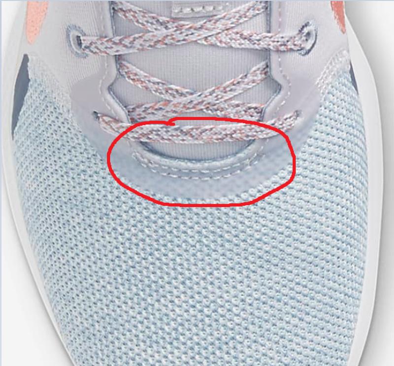 The stitching/plastic that I'm referring to