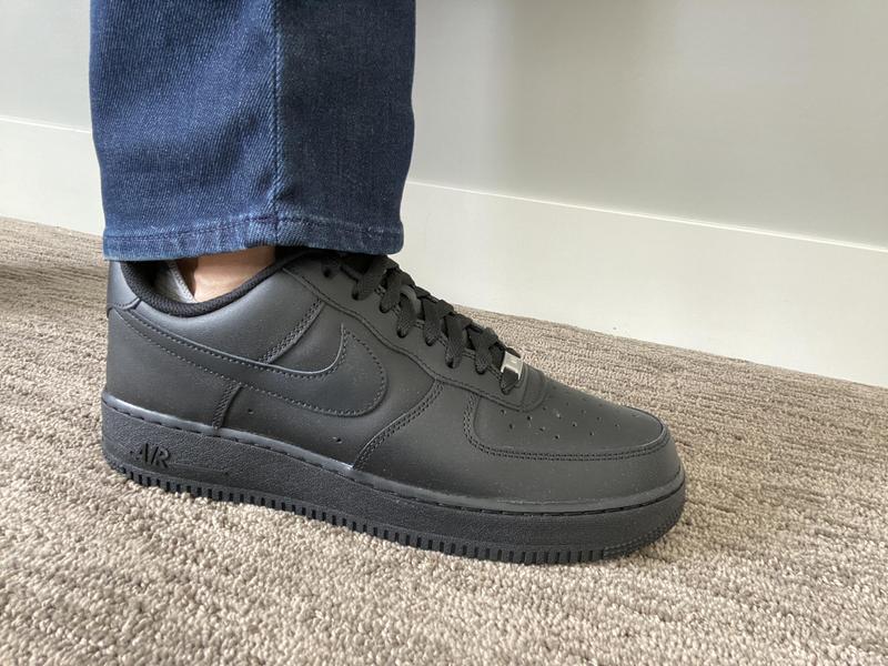 all black nike air force ones
