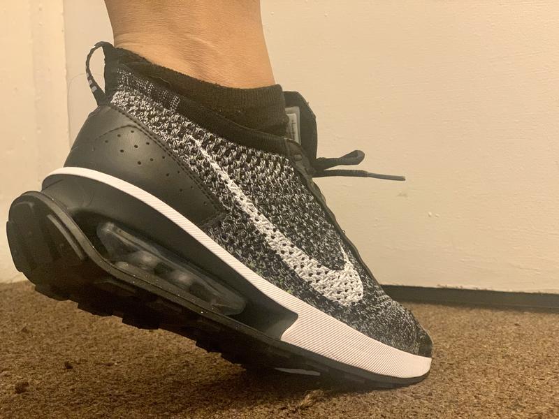 Nike Air Max Flyknit Racer Black Volt White Women s Shoe Hibbett