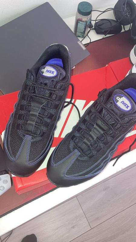 Nike Air Max 95 Big Bubble Men's Black/Crimson | Hibbett