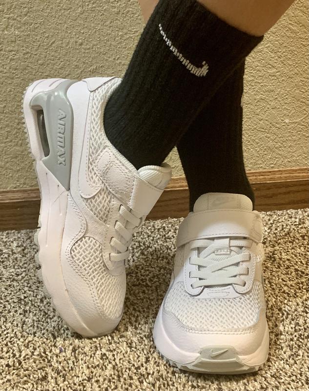 Customer photo for "Super Cool White Nike Air Max Shoes"