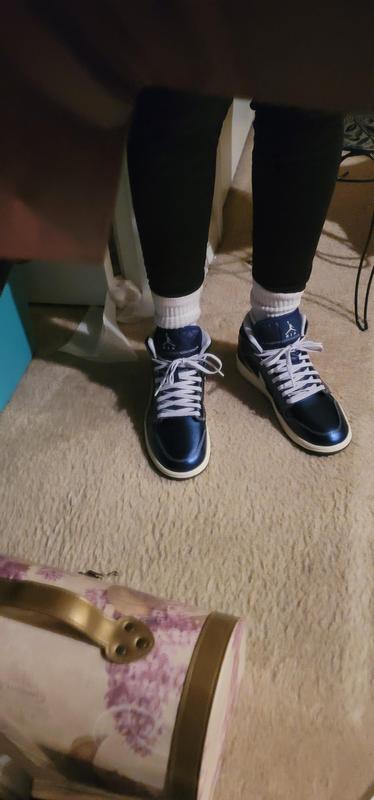 Customer photo for "Blue Jordan 1 SE"