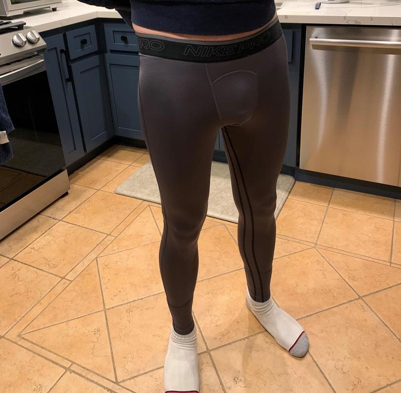 Nike Men's Pro Dri-FIT Compression White Leggings