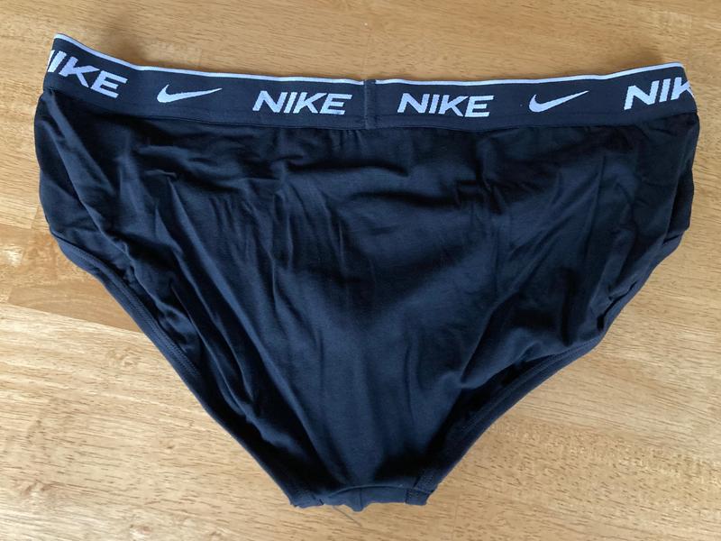 Men's Nike KE1165 Essential Cotton Stretch Brief with Fly - 3 Pack (Black XL)  