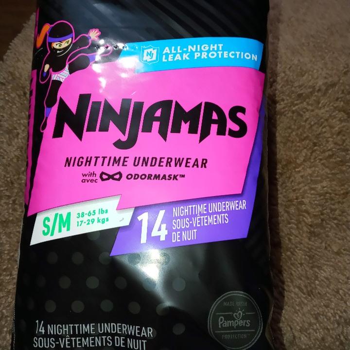Pampers Ninjamas Nighttime Bedwetting Underwear Multicolor S/M