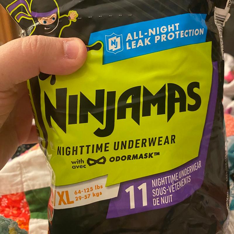 Pampers Ninjamas Nighttime Bedwetting Underwear Girls - Size L (64-125  lbs), 11 Count
