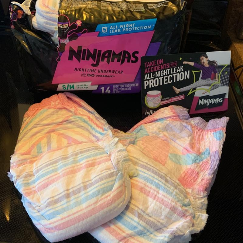 Pampers Ninjamas Nighttime Bedwetting Underwear Girl (Size L/XL