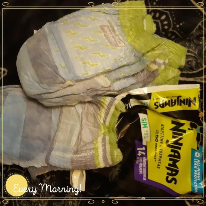 Pampers Nighttime Bedwetting Underwear Girl Size S/M 44 Count - 44 ea