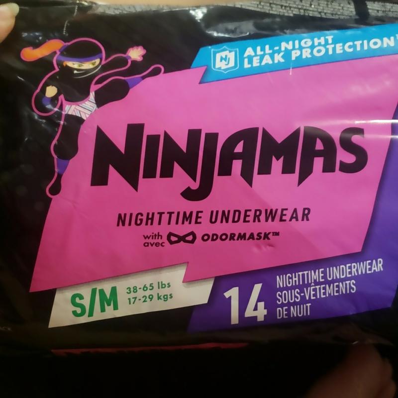  Pampers Ninjamas Nighttime Bedwetting Underwear Girls