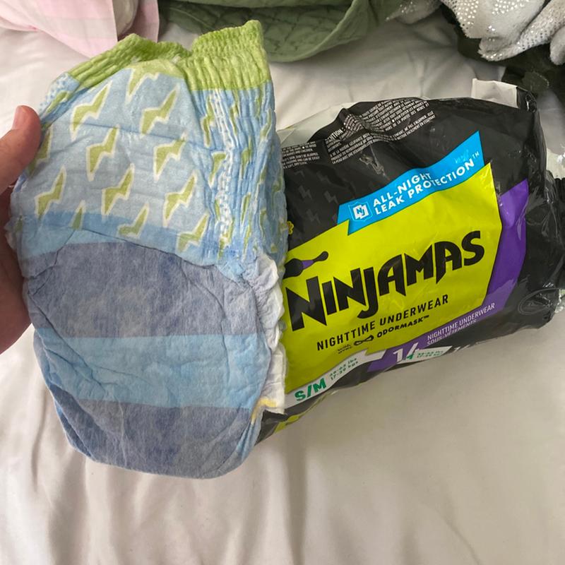 Ninjamas Nighttime Bedwetting Underwear Boy, Size L, 34 Count