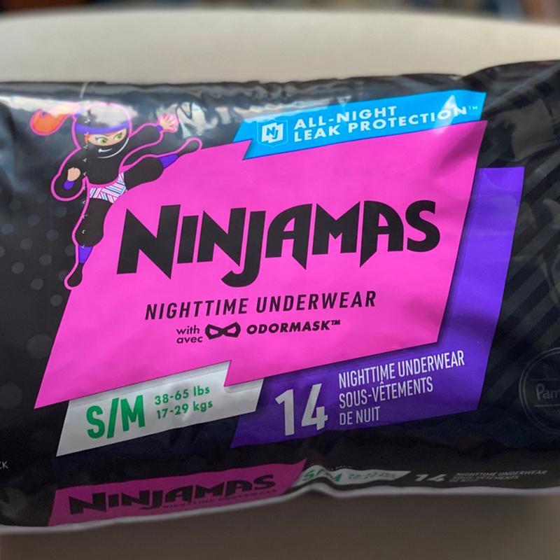 Ninjamas Nighttime Bedwetting Girls Underwear Size L/XL, 34 ct - Jay C Food  Stores