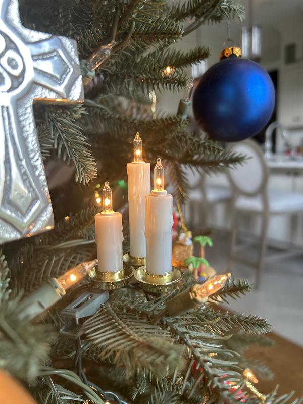 Northlight Dripping Clip On Candle Cluster Christmas Lights - 6.5 feet ...