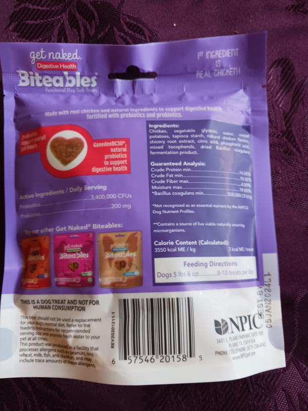 Get Naked® Biteables® Digestive Health Functional Dog Soft Treats