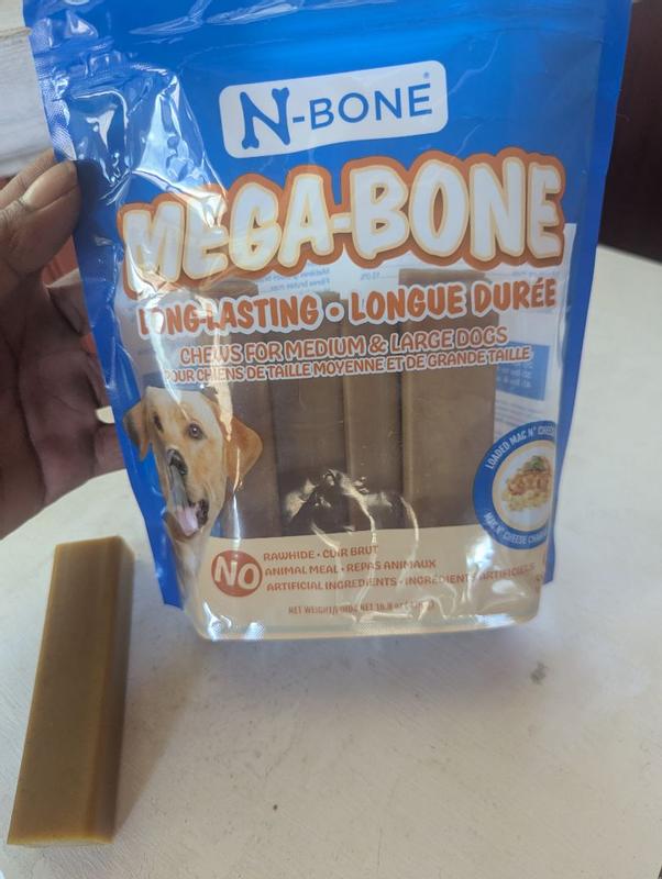 N-Bone® Mega-Bone Long-Lasting Chew Mac n' Cheese Flavor 6 count