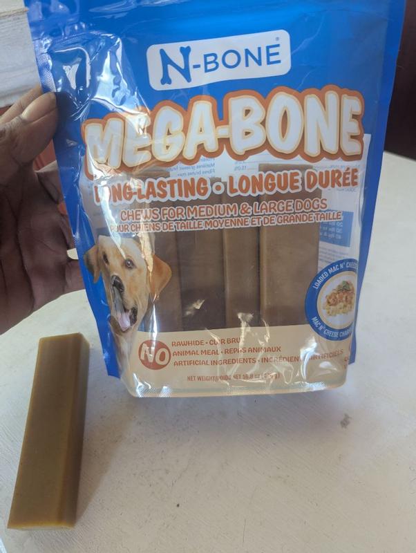 N-Bone® Mega-Bone Long-Lasting Chew Mac n' Cheese Flavor 6 count