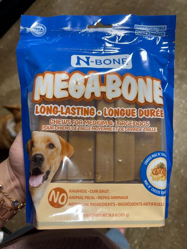 Mega-Bone Mac n' Cheese Flavor Chew (1 Bag, 6 Counts) | N-Bone® – NPIC