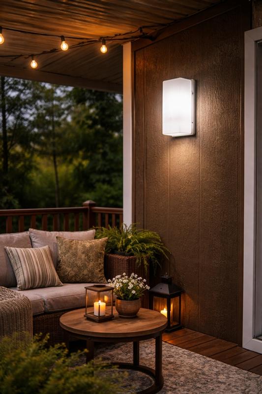 Cedar Hill 11-in H Matte Black Integrated LED Outdoor Wall Light