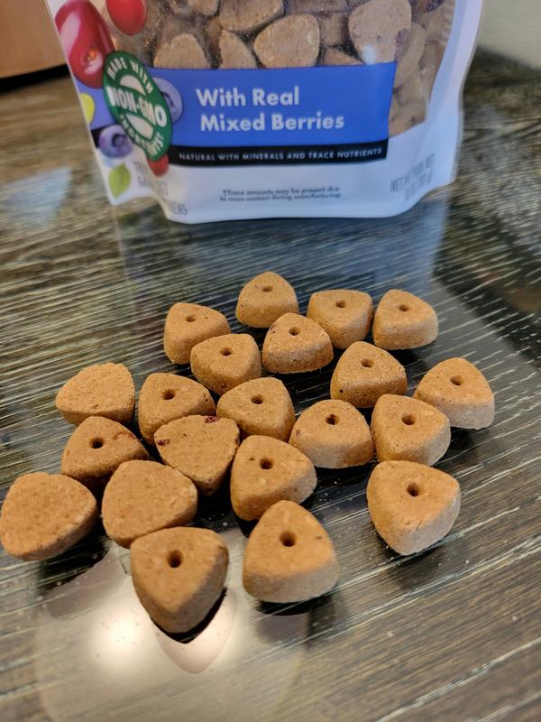 Fruity Toot Loops™ Crunchy Dog Treats - Mixed Berry Blend