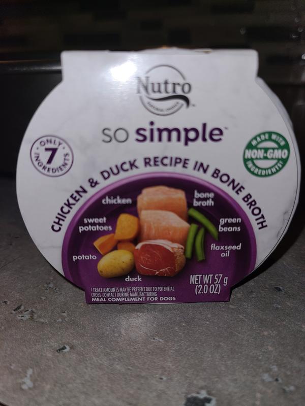 NUTRO So Simple Meal Complement Wet Dog Food Chicken Duck Recipe