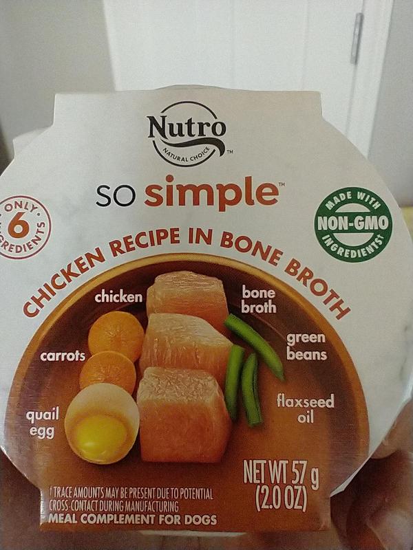 NUTRO So Simple Meal Complement Wet Dog Food Chicken Recipe in