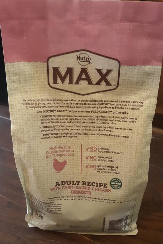 Nutro max grain hotsell free chicken mini chunk