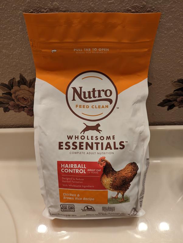 Nutro cat shop food hairball