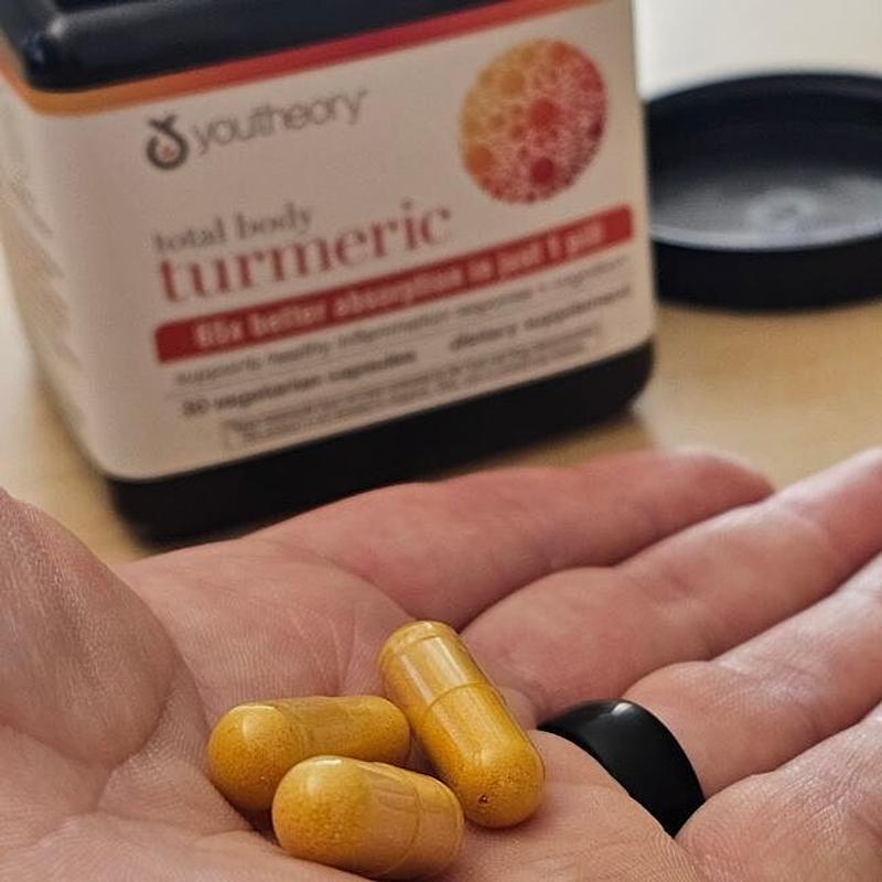 Customer photo for "Easy daily turmeric supplement with a simple routine"