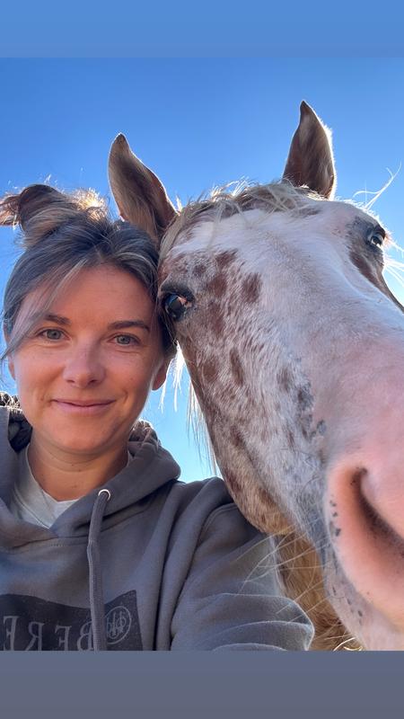 Happy Maverick with mommy