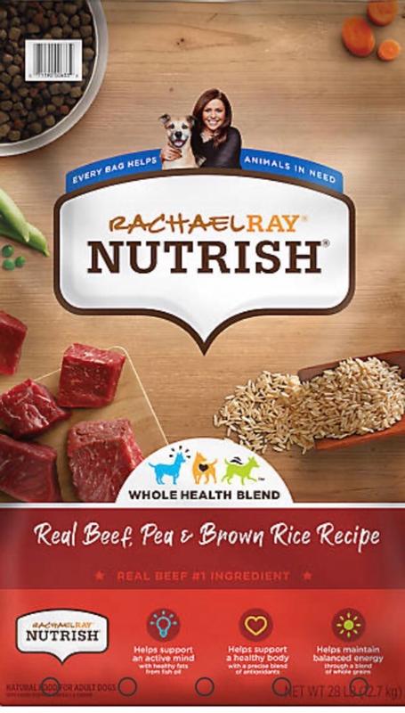 Rachael Ray Nutrish Real Beef Pea Brown Rice Recipe Dry Dog Food 10071190016031