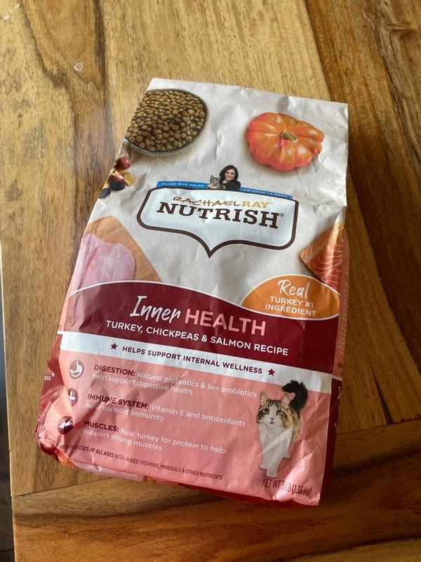 Rachael Ray Nutrish Inner Health Natural Dry Cat Food Turkey with