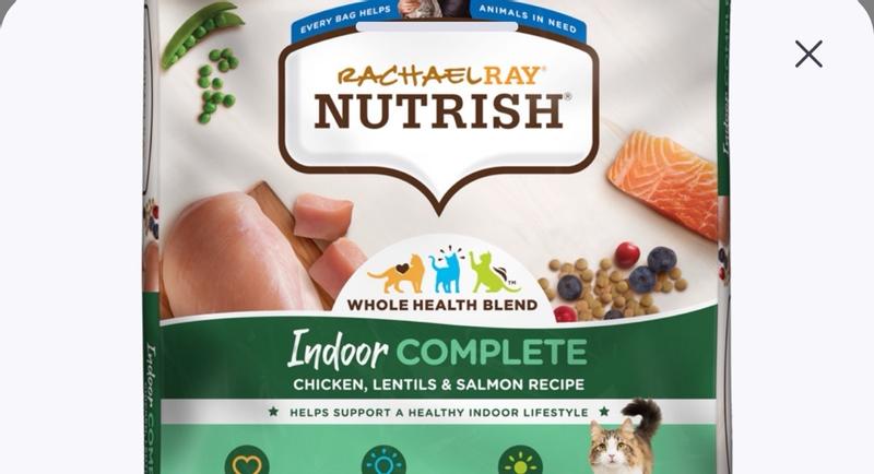 Rachael Ray Nutrish Indoor Cat Food Chicken Lentils Salmon