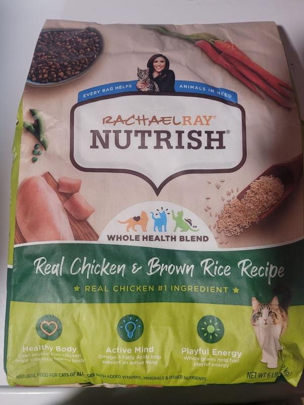 Rachael Ray Nutrish Natural Chicken Brown Rice Recipe Dry Cat