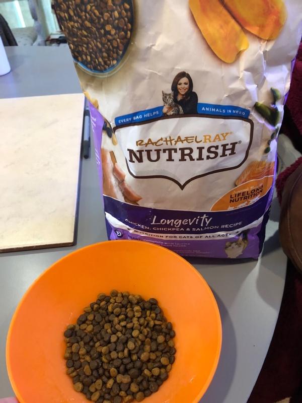 Rachael Ray Nutrish Longevity Natural Dry Cat Food Chicken with