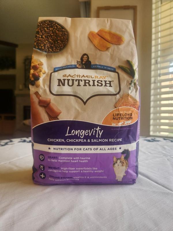 Rachael Ray Nutrish Real Chicken and Brown Rice Recipe Cat Food 6