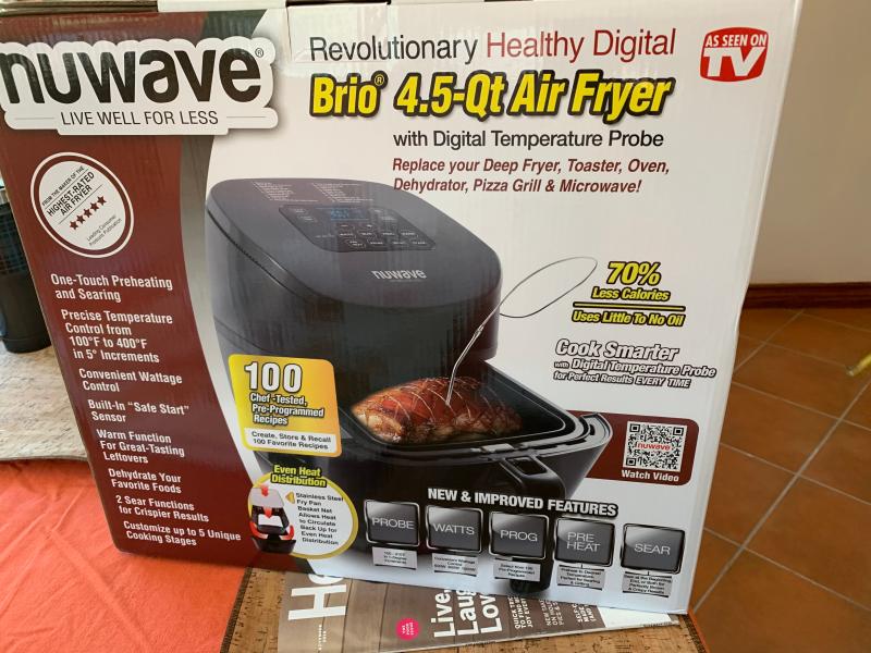 NuWave Brio 8 QT Digital Air Fryer with Temperature Probe