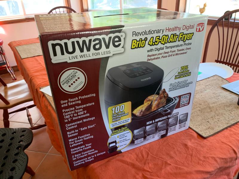 NuWave Brio 8 QT Digital Air Fryer with Temperature Probe