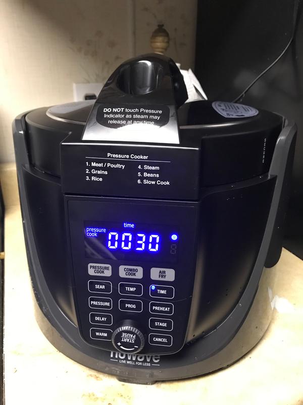 Reviews for NuWave Duet 6 qt. Black Electric Pressure Cooker Air Fryer with 300 Pre Programmed Recipes Pg 1 The Home Depot