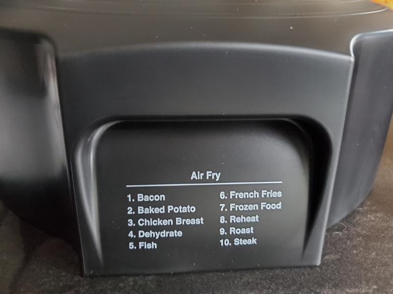 Air Fryer top