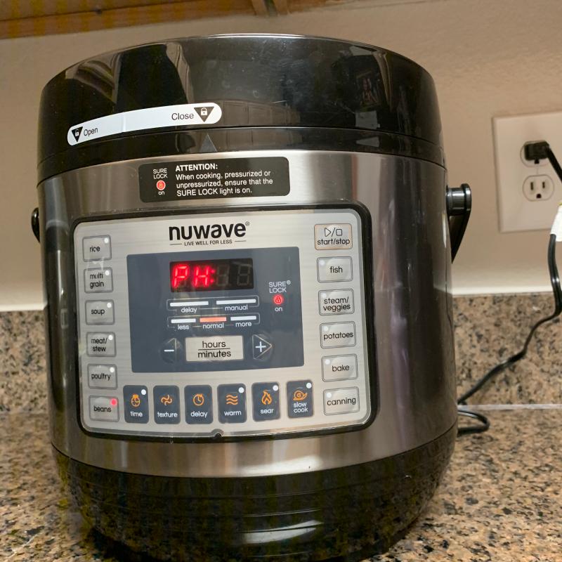 Nuwave pressure best sale cooker 6 qt