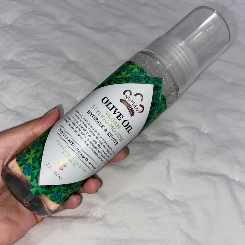 Olive Oil Hair Mousse, Formula Setting Mousse Anti-frizz Hydrating