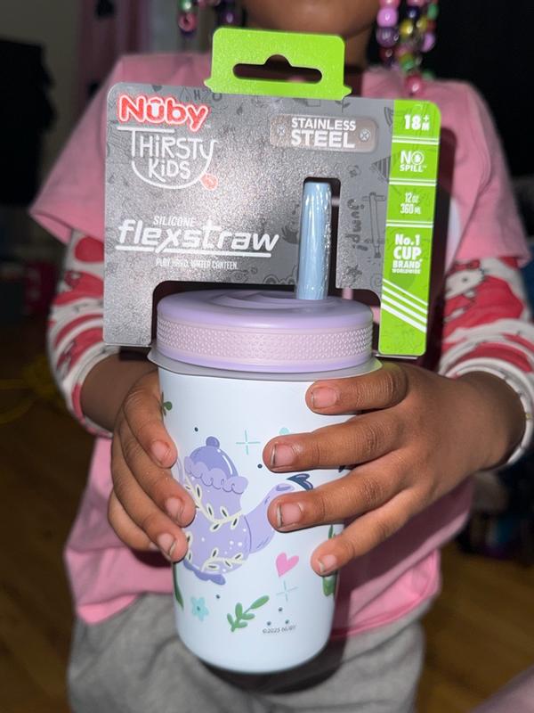 Thirsty Kids Flexstraw Stainless Steel Cup | Whales – Nuby
