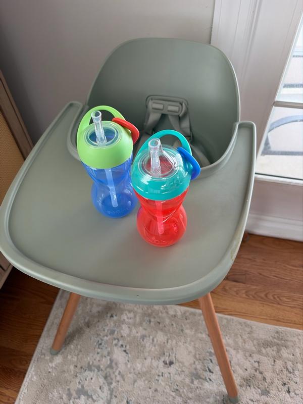 【なるみん】ストロベリーカフ 5ml Clik-it Travel Straw Cup with Carabiner (3 Pack) | Red/Green/Blue